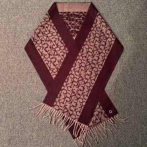 Calvin Klein Gray and Black Women's Scarf